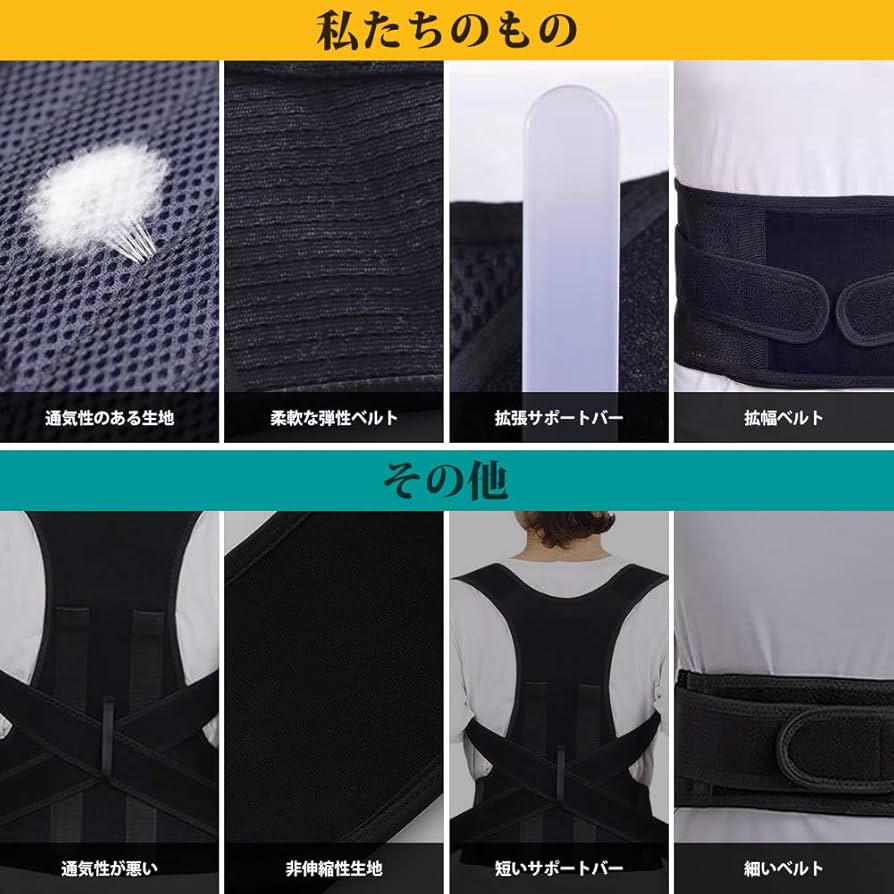 姿勢サポーター 姿勢 ベルト 猫背 デスクワーク 男女兼用 フリーサイズ 楽天市場】わき痛防止ベルト採用 猫背ベルト 姿勢ベルト 姿勢